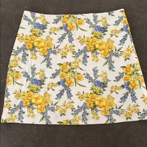 Cute floral mini skirt